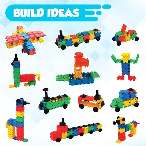 Snapid Building Bricks 1000 Pcs Connecting Toy - Strong Durable Colorful Block Set w Storage, Interlinking Construction Blocks for Kids - STEM Development, Creativity and Educational Children Toys, 4+ in Kuwait