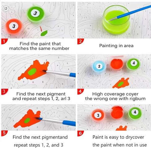 2Packs Christmas Paint by Number Kit for Adults,Starlight Santa Sleigh DIY Painting by Numbers on Canvas, Paint by Numbers for Adults, Beginner Friendly Art Set for Christmas Gifts in Saudi Arabia