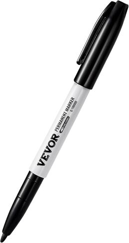 VEVOR Permanent Markers, 36 Pack Black Permanent Marker Set, Quick Drying & Fade Resistant, Fine Point Markers for Plastic, Paper, Metal, and More in Saudi Arabia
