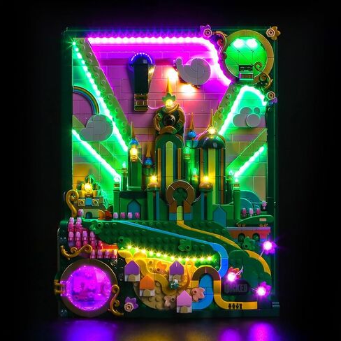 مجموعة إضاءة LED مطورة متوافقة مع مجموعة بناء الفن الجداري Lego Emerald City، زخرفة الأضواء متوافقة مع Lego 75685 (النموذج غير متضمن) in Saudi Arabia