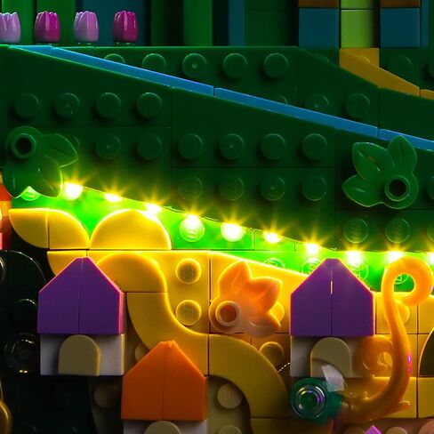 مجموعة إضاءة LED مطورة متوافقة مع مجموعة بناء الفن الجداري Lego Emerald City، زخرفة الأضواء متوافقة مع Lego 75685 (النموذج غير متضمن) in Saudi Arabia
