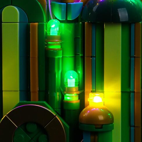 مجموعة إضاءة LED مطورة متوافقة مع مجموعة بناء الفن الجداري Lego Emerald City، زخرفة الأضواء متوافقة مع Lego 75685 (النموذج غير متضمن) in Saudi Arabia