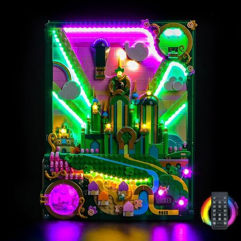 مجموعة إضاءة LED مطورة متوافقة مع مجموعة بناء الفن الجداري Lego Emerald City، زخرفة الأضواء متوافقة مع Lego 75685 (النموذج غير متضمن) in Saudi Arabia