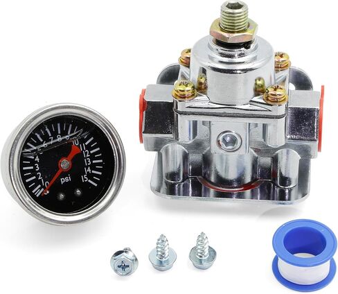 منظم ضغط الوقود صمام الوقود المكربن ​​1-4 PSI سبائك الزنك مقياس الوقود أجزاء المكربن ​​استبدال 12-804 in Saudi Arabia