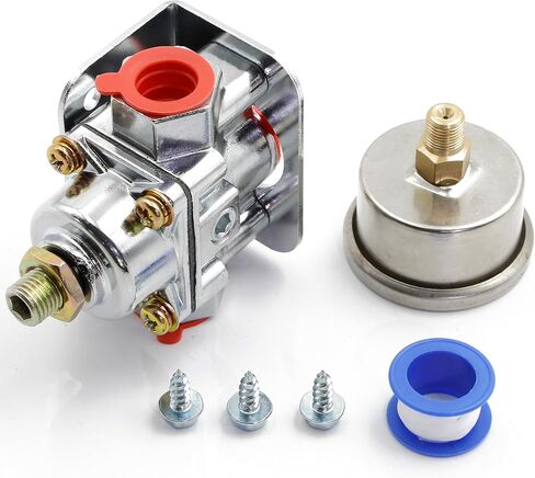 منظم ضغط الوقود صمام الوقود المكربن ​​1-4 PSI سبائك الزنك مقياس الوقود أجزاء المكربن ​​استبدال 12-804 in Saudi Arabia