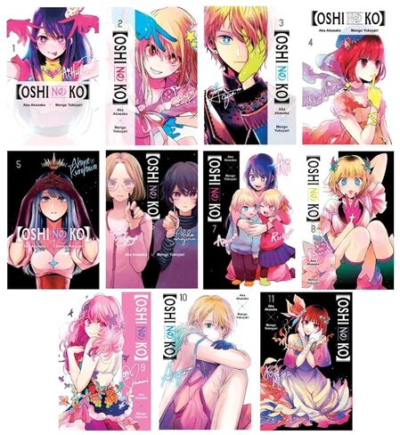 [Oshi No Ko] Series 11-Book Collection Set (Vol.1 to 11) Paperback Edition - Dark Drama, Idol Industry Secrets & Twisted Rebirth Mystery Manga Series in Saudi Arabia