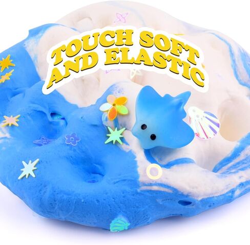 سلايم زبدة عيد الميلاد الحمراء للفتيات من سن 6 إلى 12 عامًا، لعبة سانتا كلوز الساحرة، مجموعة أدوات سلايم للأطفال، حشوات حقيبة جودي، هدية عيد ميلاد in Kuwait