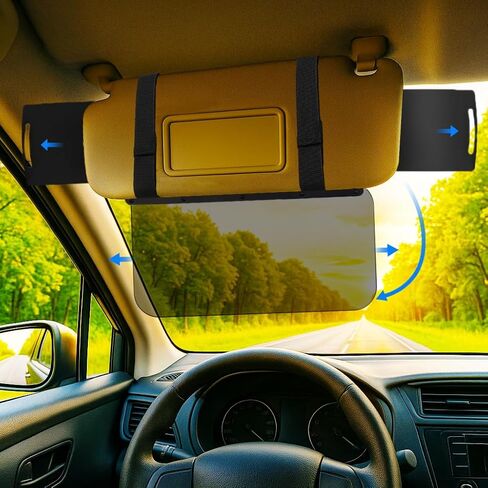 VisorMate 2.0 by DrivenVision – Car Visor Extender for Driver Side, Polarized Auto Sun Visor Extension with Side Panel, Sun Visor Extender for Car, SUV, Short People & Sun Glare Blocking in Saudi Arabia