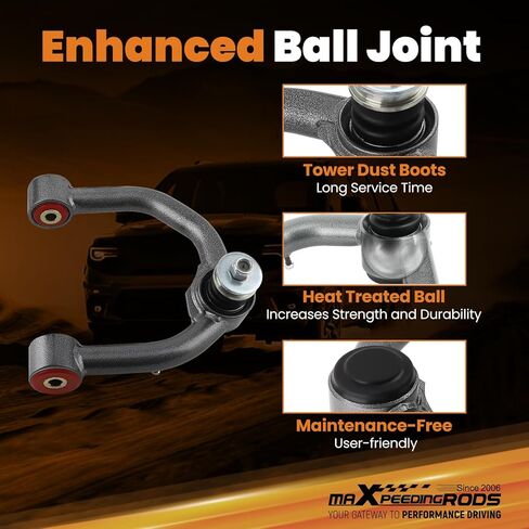maXpeedingrods 2-4" Lifted Upper Control Arm for Toyota Tacoma 1996-2004, 4Runner 1995-2002 in Saudi Arabia