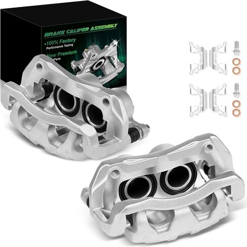 for:-Honda CRV Front Left and Right Disc Brake Caliper Assembly with Bracket for:-Honda CRV 2007-2016, Odyssey 2005-2010, Accord Crosstour, for:-Acura RDX 07-12, 19-B2958 19-B2959 (2) in Saudi Arabia