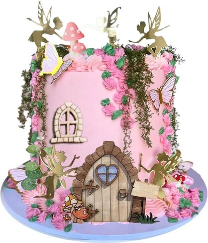 Fairy Cake Toppers Fairy Garden Theme Cake Topper Set For Birthday Baby Shower in Saudi Arabia