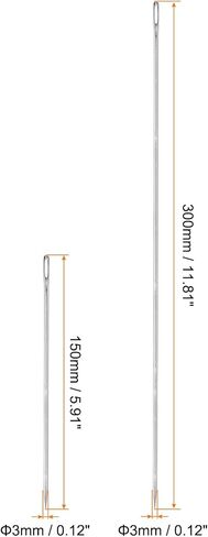 Generic 2PCS 6in, 12in Upholstery Needle Large Eye Extra Long Stitching Needles Straight Hand Needles Easy to Thread for Home Hand Leather Tapestry Embroidery Tufting Webbing Carpet in Saudi Arabia
