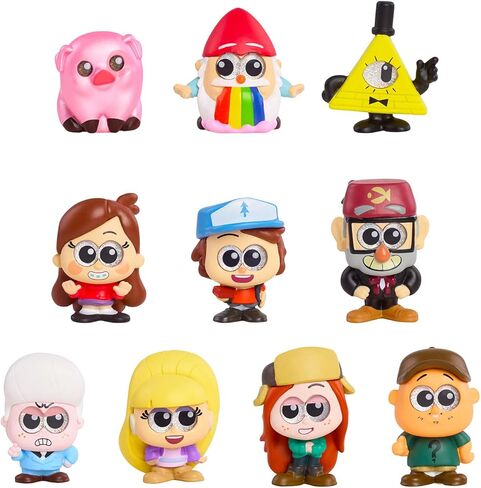 Gravity Falls Blind Bag Party Favors 3 Pack – Bundle with 3 Disney Doorables Gravity Falls Mini Figure Blind Bags Plus Stickers, More | Gravity Falls Figurine for Kids, Teens in Saudi Arabia