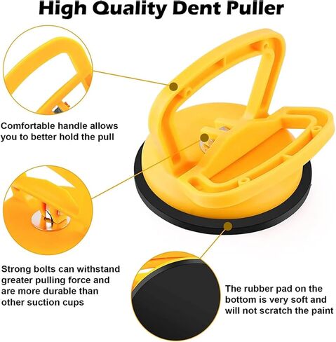 Dent Puller,Car Dent Puller 3 Pcs Car Dent Remover Tool Paintless Dent Removal Kit Dent Puller Suction Cup for Car Dent Repair Kit,Glass,Screen,Ceiling,Objects Moving in Saudi Arabia