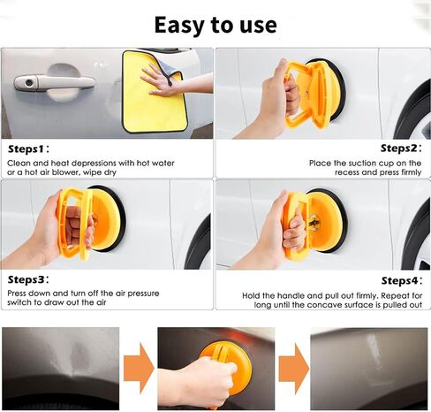 Dent Puller,Car Dent Puller 3 Pcs Car Dent Remover Tool Paintless Dent Removal Kit Dent Puller Suction Cup for Car Dent Repair Kit,Glass,Screen,Ceiling,Objects Moving in Saudi Arabia