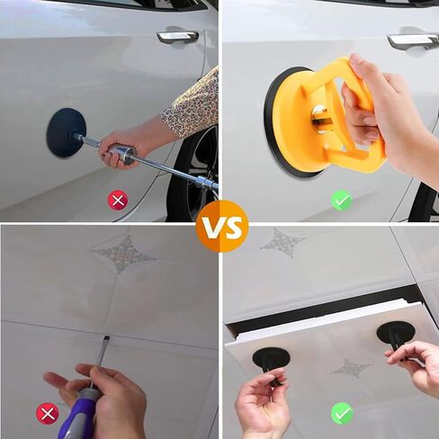 Dent Puller,Car Dent Puller 3 Pcs Car Dent Remover Tool Paintless Dent Removal Kit Dent Puller Suction Cup for Car Dent Repair Kit,Glass,Screen,Ceiling,Objects Moving in Saudi Arabia