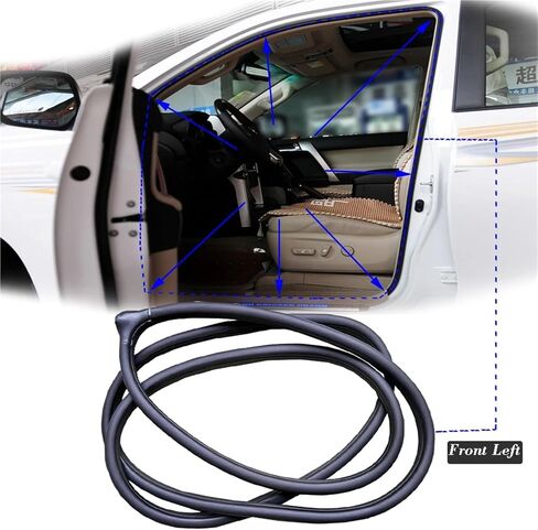 Car Door Frame Sealing Strip Waterproof Sealing Strip(Front Right) in Saudi Arabia