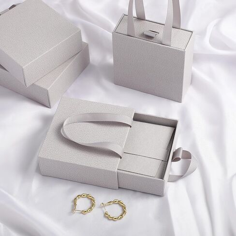 40 pcs paper boxes 9 x 9 x 3.5 cm, red luxury gift storage, jewelry gift storage box for earrings necklaces bracelets rings in Saudi Arabia