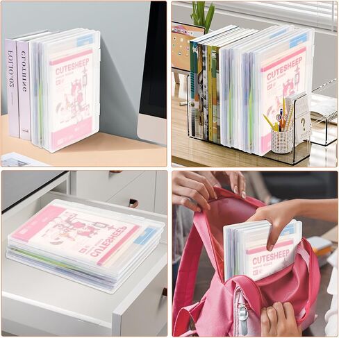 FUIJOL Photo Storage Box 11.5x8.5 Inch, 8 Pcs Portable Board Game Storage Container, A4 Paper Storage Box, Craft and File Organizer for Home/Office (8.5 * 11.5inch-8pcs) in Saudi Arabia