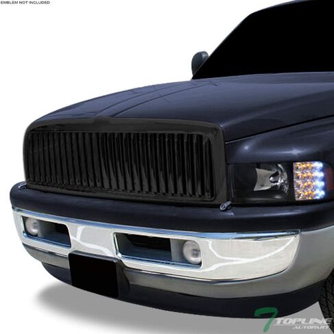 7422439262263 Compatible With 1994-2001 Dodge Ram 1500/1994-2002 2500 3500 Matte Black Mesh Front Bumper Grill Grille in Saudi Arabia