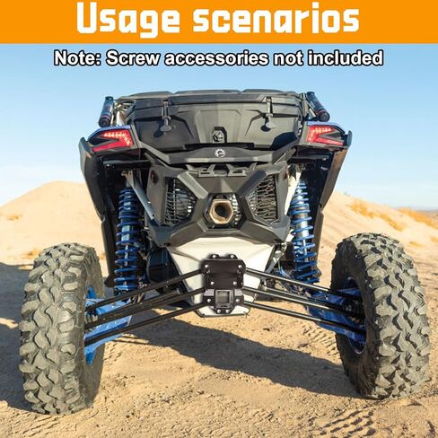 وصلة استقبال سحب المقطورة الخلفية مقاس 2 بوصة بدون مثقاب متوافقة مع Can Am Maverick X3 Max 2022-2025 in Saudi Arabia