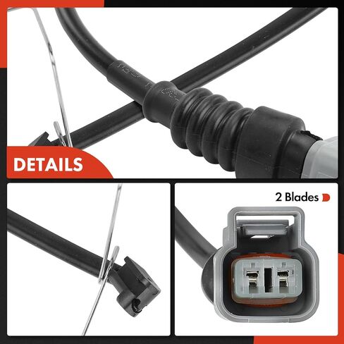 A-Premium Front Driver or Passenger Brake Pad Wear Sensor Compatible with Lexus LS460 2007-2017, LS500 2018-2024, LS500h 2018-2024, LS600h 2008-2016, 3.4L 3.5L 4.6L 5.0L - Replace# 47770-50120 in Saudi Arabia