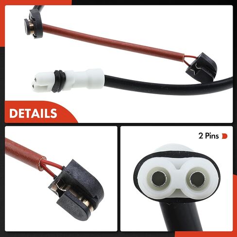 A-Premium Rear Disc Brake Pad Wear Sensors Compatible with Porsche 911 2007-2013, 3.6L 3.8L 4.0L, 2-PC Set in Saudi Arabia