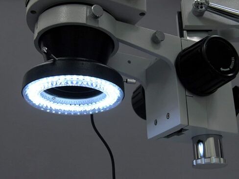 AmScope LED-144S 144 LED Adjustable Microscope Compact Ring Light + Adapter in Saudi Arabia