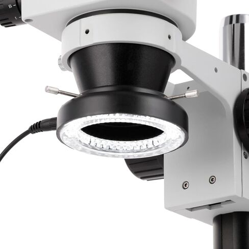 AmScope LED-144S 144 LED Adjustable Microscope Compact Ring Light + Adapter in Saudi Arabia