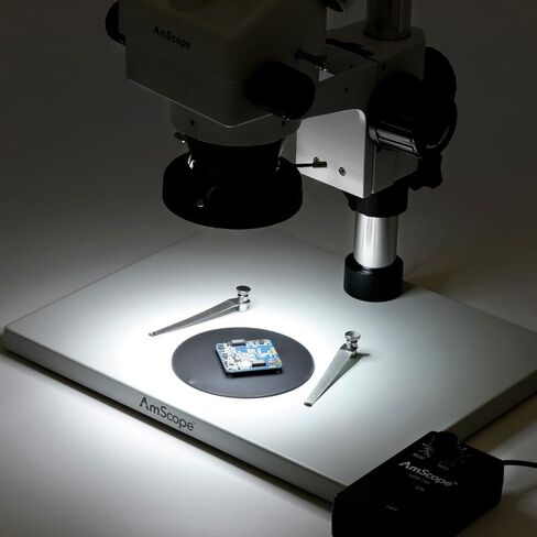 AmScope LED-144S 144 LED Adjustable Microscope Compact Ring Light + Adapter in Saudi Arabia