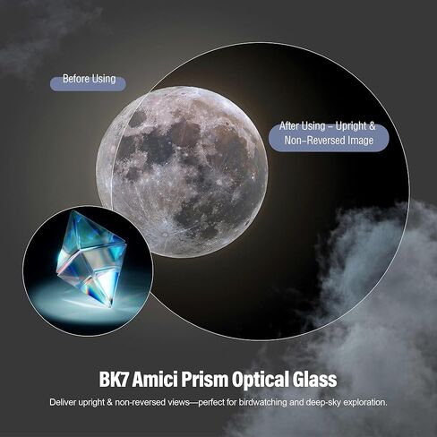 Astromania 1.25" 45-Degree Diagonal Prism Optical Prism Inside Rather Than a Mirror which Makes Your Image Clear and Sharp in Kuwait