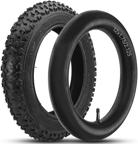 (57-103)12 1/2x2 1/4 مجموعة الإطارات والأنابيب، استبدال أنبوب الإطارات شديد التحمل لـ 12.5x2.25، لجهاز Razor Pocket Mod، Currie، Schwinn، GT، IZIP، eZip in Saudi Arabia