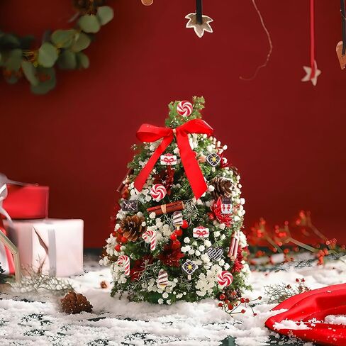 100 Pieces Tiny Christmas Candy Cane for Dollhouse Micro Resin Decor for Crafts Mini Things for Fairy Garden Micro Landscaping Decoration in Saudi Arabia