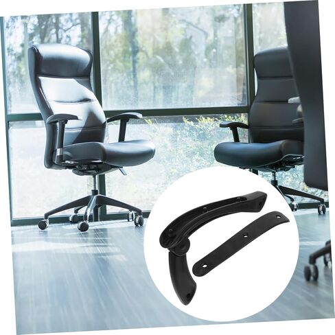 Veemoon Adjustable Office Chair Armrests Ergonomic Sturdy Plastic Armrest Replacement Universal Fit for Daily Use Wear-Resistant and Easy to Install in Saudi Arabia