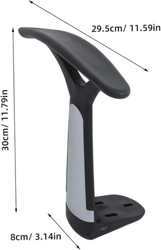 NUOBESTY 2pcs Ergonomic Armrest Replacement Parts Plastic Study Chair Armrests for Office Gaming Chairs Easy to Install Multi-Compatibility in Saudi Arabia