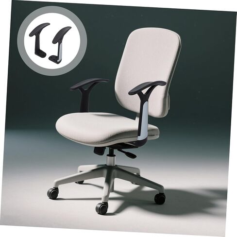 NUOBESTY 2pcs Ergonomic Armrest Replacement Parts Plastic Study Chair Armrests for Office Gaming Chairs Easy to Install Multi-Compatibility in Saudi Arabia