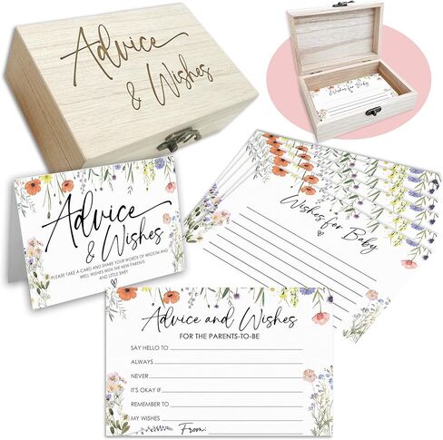 Winter Baby Shower Advice Cards Set, 50Pcs Christmas Tree Theme Advice For The Parents-To-Be, Wishes For Baby Cards, Advice And Wishes Cards For New Parents, Baby Shower Favors And Decorations-A08 in Saudi Arabia