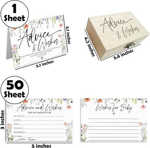 Winter Baby Shower Advice Cards Set, 50Pcs Christmas Tree Theme Advice For The Parents-To-Be, Wishes For Baby Cards, Advice And Wishes Cards For New Parents, Baby Shower Favors And Decorations-A08 in Saudi Arabia
