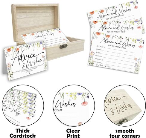 Winter Baby Shower Advice Cards Set, 50Pcs Christmas Tree Theme Advice For The Parents-To-Be, Wishes For Baby Cards, Advice And Wishes Cards For New Parents, Baby Shower Favors And Decorations-A08 in Saudi Arabia