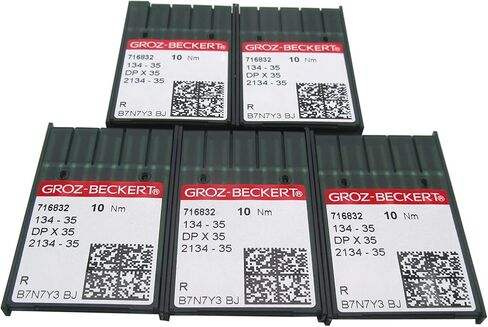 50 Groz-Beckert DPX35 134-35(R) Walking Foot Needle in CKPSMS Clear Plastic Box Compatible with/Replacement for PFAFF Brand 145 335 545 1245 (Needle Size:22/140) in Saudi Arabia