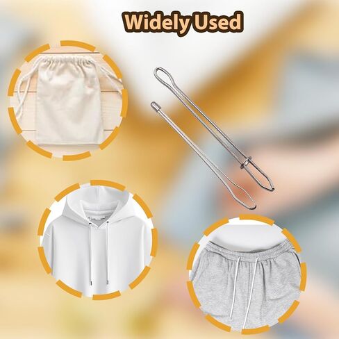 4Pcs Drawstring Threader, Adjustable Sewing Supplies Sewing Tools, Easy Rope Stringing Clips, Hoodie Pants Tools in Saudi Arabia