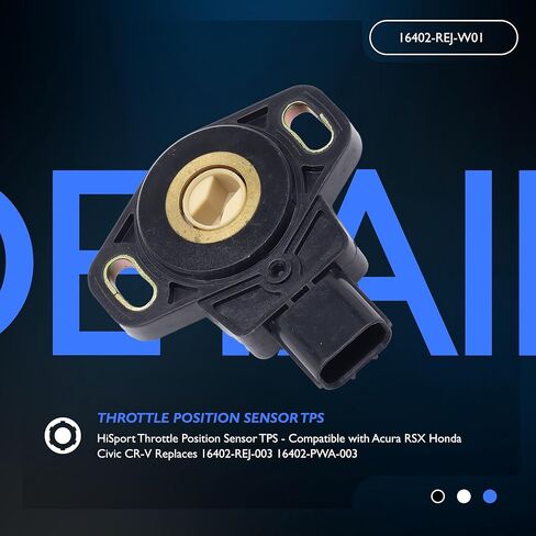 HiSport Throttle Position Sensor TPS - Compatible with Acura RSX Honda Civic CR-V Replaces 16402-REJ-003 16402-PWA-003 in Saudi Arabia