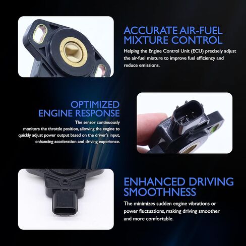 HiSport Throttle Position Sensor TPS - Compatible with Acura RSX Honda Civic CR-V Replaces 16402-REJ-003 16402-PWA-003 in Saudi Arabia