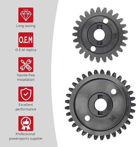JAVIK 59051-2113 مجموعة تروس حفز لمضخة المياه والزيت لنماذج محرك Kawasaki FD440V FD501D FD501V FD590V FD611V FD620D FD661D لـ UTV Mule 2500/2510/2520/3000/3010/3020/4000/4010 KAF620 1993-2024 in Saudi Arabia