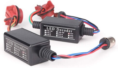 Bacar السيارات تحذير خطأ مجاني المقاوم Canceler فك مكافحة وميض تسخير LED فك محول ل 1157 LED أضواء السيارة in Saudi Arabia