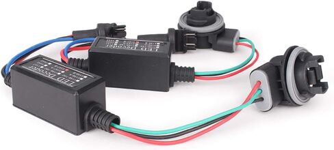 Bacar Auto Error Cancel Headlight Resistor Decoder Anti-Flicker Harness LED Warning Canceller Decoder Adapter For 3157-B Socket in Saudi Arabia