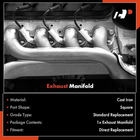 A-Premium Exhaust Manifold Compatible with Chevrolet C10/C20/C301975-1976, K10 1975-1976, K20 1975-1976, K20 Panel 1967, C10 C20 C30 K10 K20 K30 Pickup 1965-1974, C10 C20 C30 Panel in Saudi Arabia