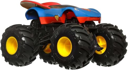 Hot Wheels Monster Trucks Superman Die-Cast Vehicle 1:24 JDR13 in Saudi Arabia