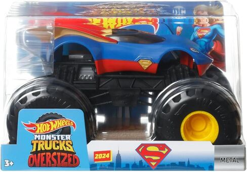Hot Wheels Monster Trucks Superman Die-Cast Vehicle 1:24 JDR13 in Saudi Arabia