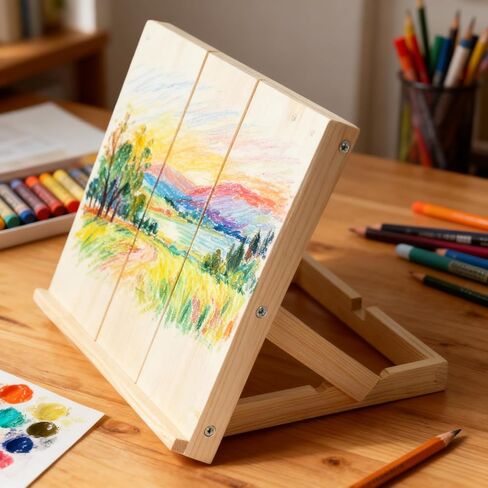 Tabletop Wooden Easel Stand, Adjustable Art Easel for Painting, Drawing, Sketching, Canvas, Books & Artwork Display in Saudi Arabia